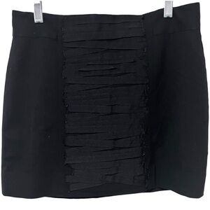 GAP Black Mini Skirt Ribbon Detail size 2